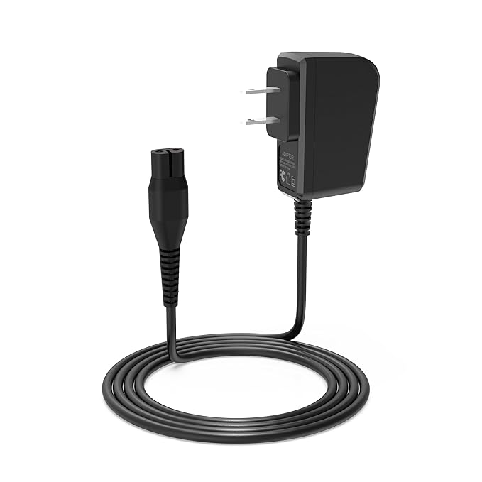 4.3V A00390 Power Cord Fit for Philips Norelco Oneblade QP2520, Multigroom Series MG3740 Trimmer Electric Shaver Razor Charger, Check Connector Before Purchase