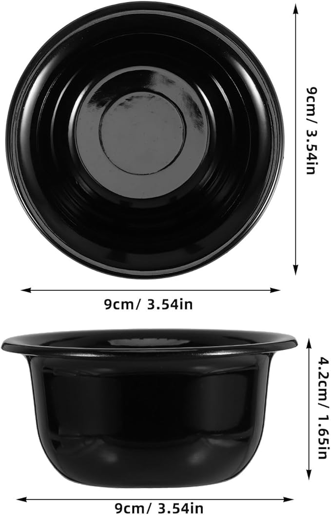 Men’s Plastic Shaving Soap Bowl with Lid Reusable Shave Cream Mug for Wet Shaving for Beard Shave