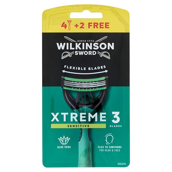 Wilkinson Sword Xtreme 3 Sensitive Disposable Razors - 6 Count