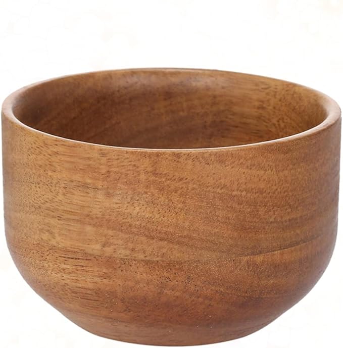 DOITOOL Men Shaving Bowl Wooden Shaving Soap Bowl Shave Soap Dish Stylish and Practical