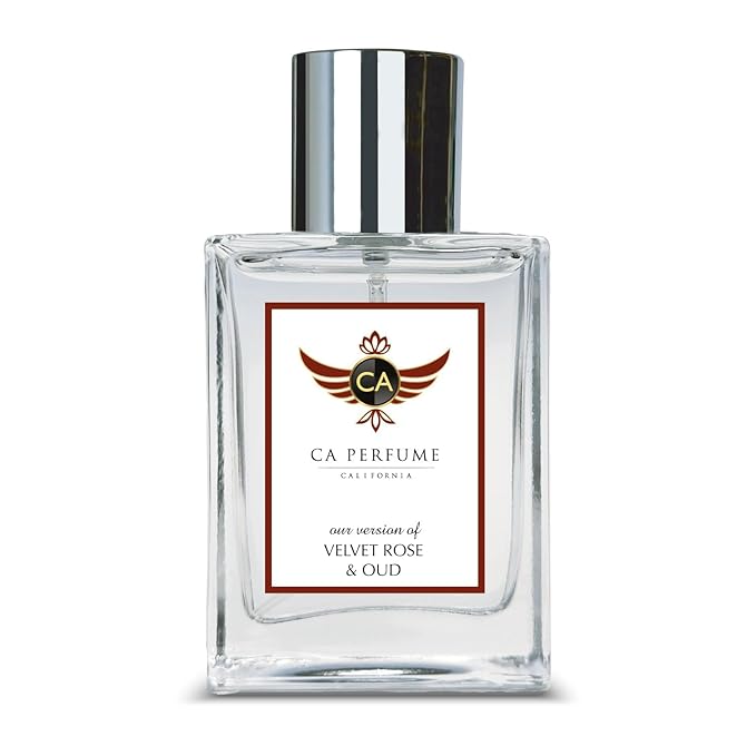 CA Perfume Impression of Velvet Rose & Oud for Men Amber Floral Fragrance Long Lasting Mens Cologne Eau De Parfum 1.7 Fl Oz 50ml