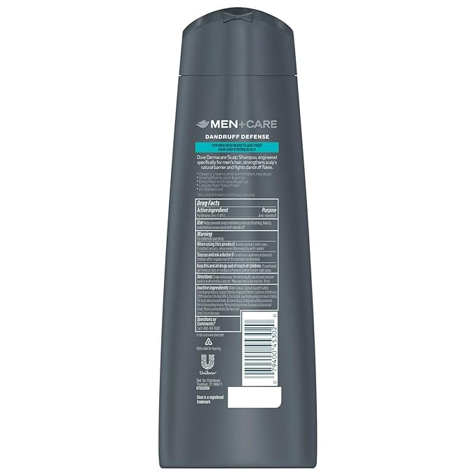 Dove Men+Care Dermacare Scalp 2 in 1 Shampoo & Conditioner Dandruff Defense 12 oz