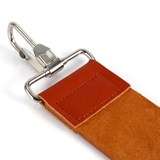 Straight Razor Strop Strap, Leather Sharpening Strap, Folding Knife Shave Sharpening Belt, Fit for Barber Use