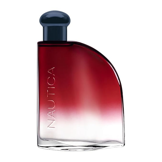Nautica Color Red Eau de Toilette for Men, Aromatic Fougere Fragrance, Notes of Black Pepper, Lavender and Rosemary, 1.6oz