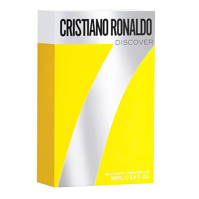 Cristiano Ronaldo CR7 Discover - Eau de Toilette for Men - Long-Lasting Mens Cologne Spray - Orange, Vetiver, Patchouli Cologne for Men - 3.4 oz