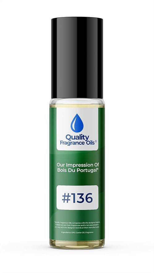 Quality Fragrance Oils' Bois du Portugal Impression #136 | Long-Lasting Perfume Oil, Alcohol-Free, Strong Scent, 10ml Roll-On | Affordable Alternative to Designer Fragrances