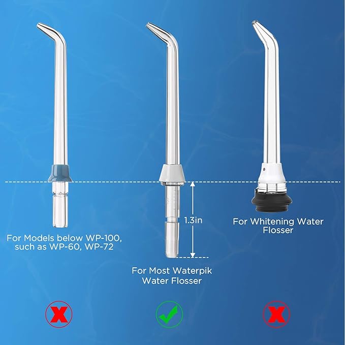 6 Classic Jet Tips for Waterpik Water Flosser with Additional Storage Case