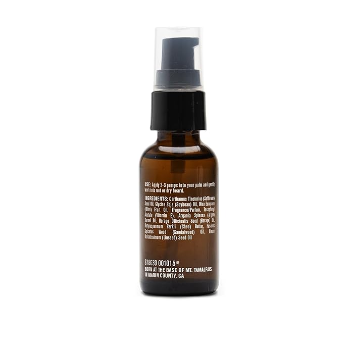 Every Man Jack Men's Beard Oil - Sandalwood Fragrance - Deeply Moisturizes and Softens Your Beard and Adds a Natural Shine - Naturally Derived with Shea Butter and Argan Oil - 1 fl oz
