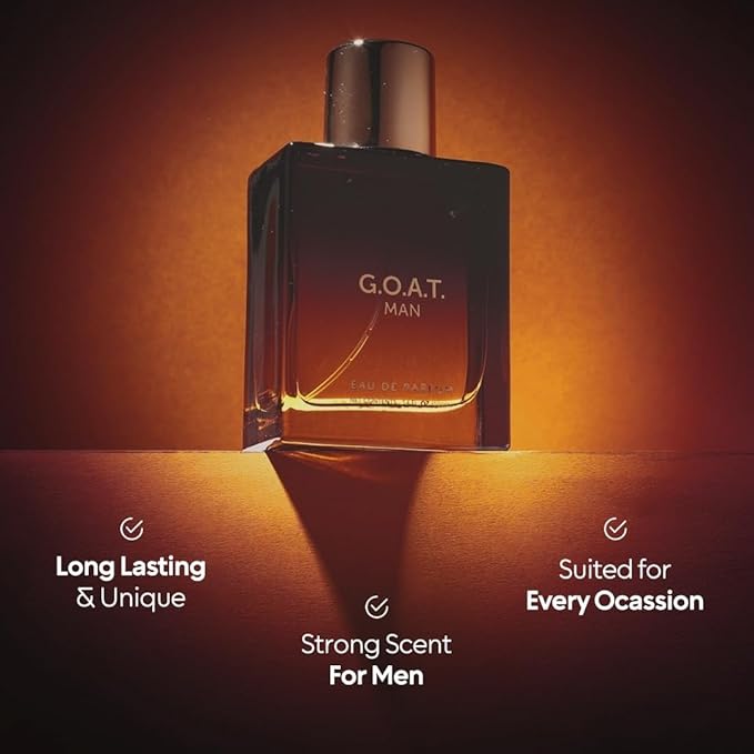 Bella Vita - G.O.A.T. Men's Eau De Parfum (100ml) | Natural Refreshing Notes of Bergamot, Lavender, Vetiver & Patchouli Oriental | Fresh Perfume for Men | Valentine's Day Gift for Him