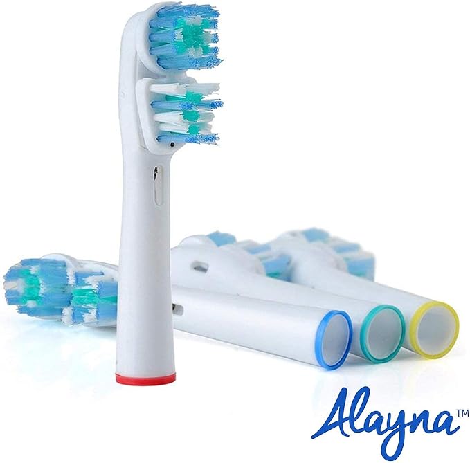 Replacement Brush Heads Compatible with Oral B Braun- Double Clean Design, 16 Pk Generic Electric Toothbrush Replacement Heads- Fits Oralb Pro 7000, 1000, 8000, 9000, 1500, 5000, Kids, Vitality & More