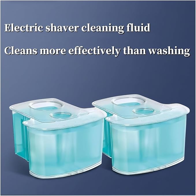 170ml JC301 JC302 Shaver Cleaning Liquid - Compatible with Philips S5000/S7000/S9000 Series - Fits Shavers with Cleaning System, Shaver Cleaning Fluid Refill for Electric Shavers(2pcs)