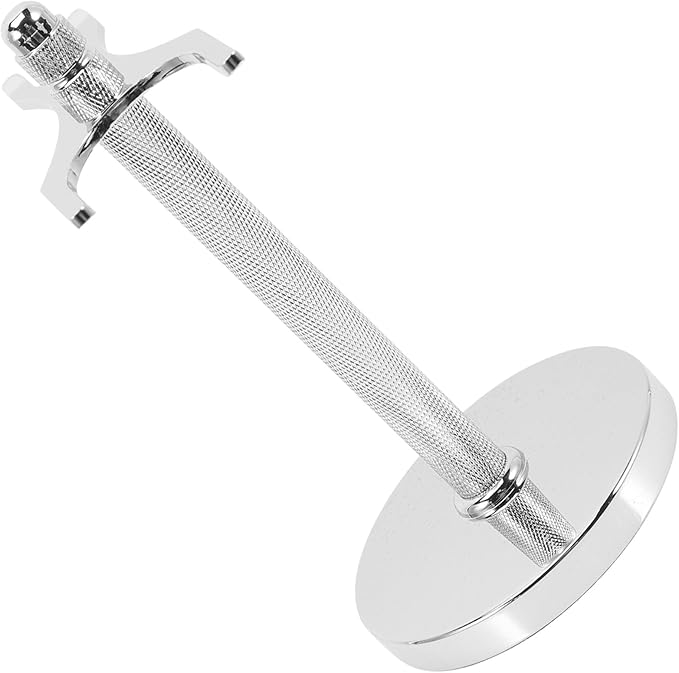 FRCOLOR Razor and Brush Stand Aluminum Alloy 31mm Slot Safety Razor Holder with Shaving Brush Base for Men’s Bathroom Shower Storage
