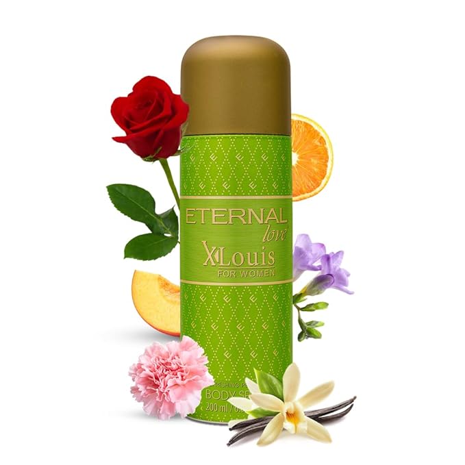 Eternal Love X-Louis for Women - Long Lasting Body Spray - Lush Floral Garden Scent with Tuberose & Peach - Feminine & Enchanting Fragrance - 6.8oz
