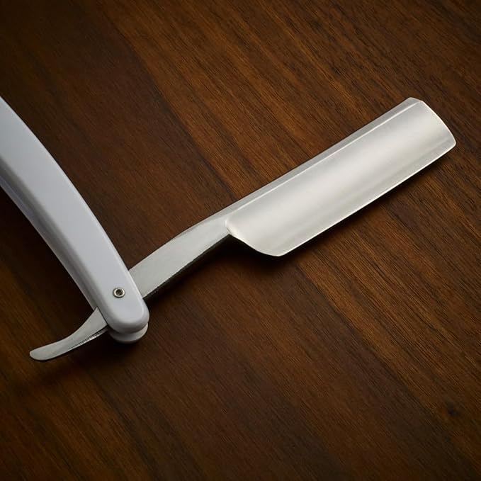Union Razors SR2 Straight Edge Razor with White Handle