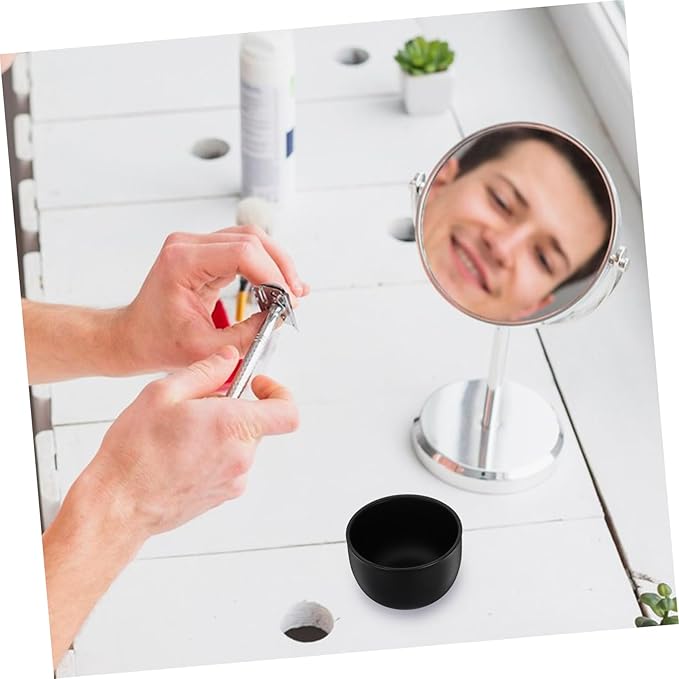 FRCOLOR Shaving Soap Bowl Deep Design for Rich Foaming Lightweight Portable for Home Travel Shaving Experience Durable and Practical for Men
