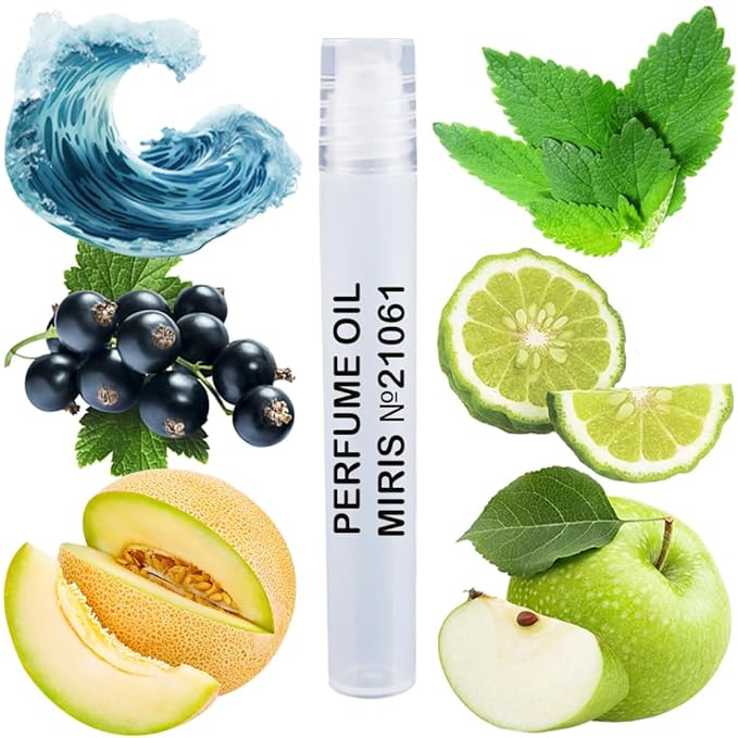 MIRIS No. 21061, Inspired by Blue Seduction, Long-Lasting Perfume Oil for Men Roll-On, Rollerball 0.34 Fl Oz / 10 ml