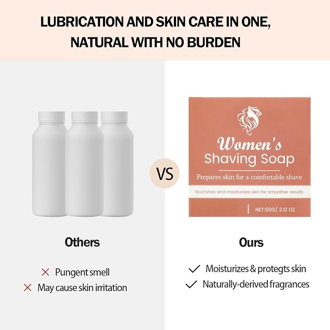 Moisturizes Shave Cream for Men With Rich Lather, Smooth & No Irritation Men's Shaving Soaps [60g / 2.12 oz] Long Lasting Use Shaving Cream