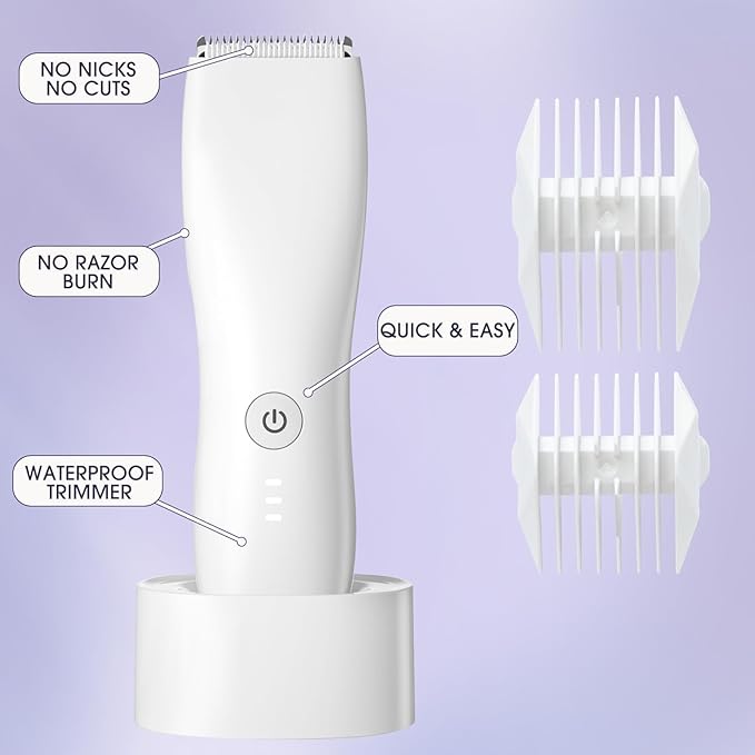 Bikini Trimmer for Women & Men - Pubic & Body Hair Removal, Facial Hair Trimmer