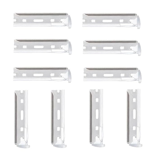 Compatible with Tweezerman Facial Razor Refills,10Pcs Fit for Tweezerman Razor Blade Refills,Achieve Smooth, Radiant Skin by Exfoliating and Removing Peach Fuzz