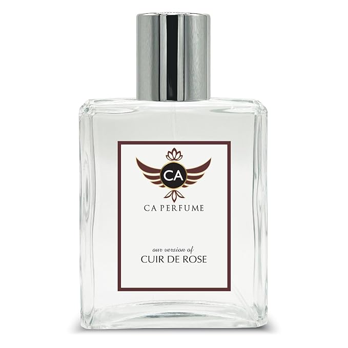 CA Perfume Impression of Cuir de Rose For Unisex Leather Fragrance Long Lasting Perfume Eau De Parfum 3.4 Fl Oz 100ml