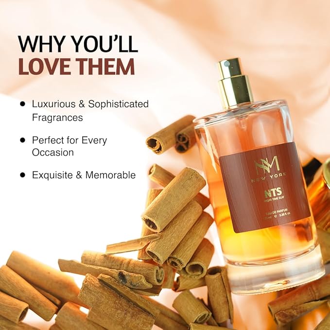 NOURISH MANTRA NM New York Night Time Slay Luxury Perfume For Men | Premium Long Lasting Fragrance Spray | With Aromatic Blend of Herbal & Woody Notes | Perfume For Men | 100 ml