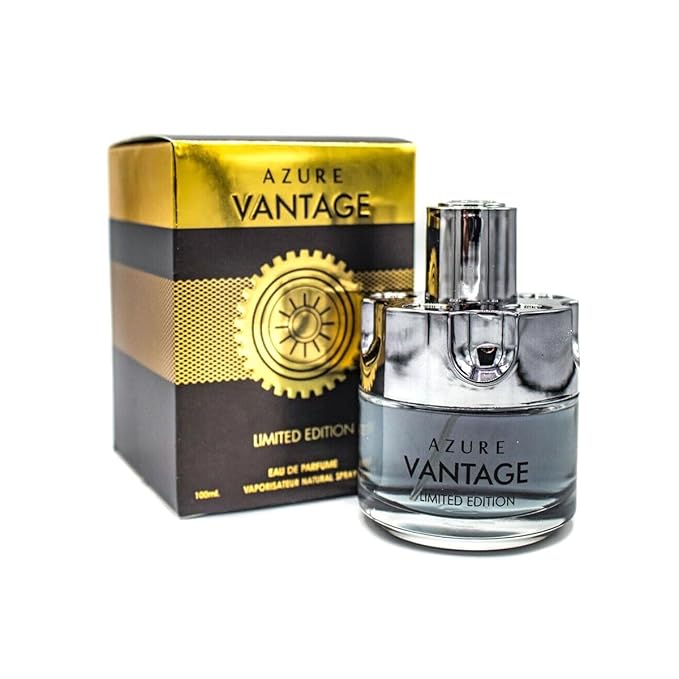 CEROD Secret Plus Azure Vantage Aqua and Azure Vantage Limited Edition Kit Cologne for Men/Eau de Parfum Natural Spray Vaporizateur 3.4 oz 100 ml / FL2106, FL2113, PMS-6059-KIT