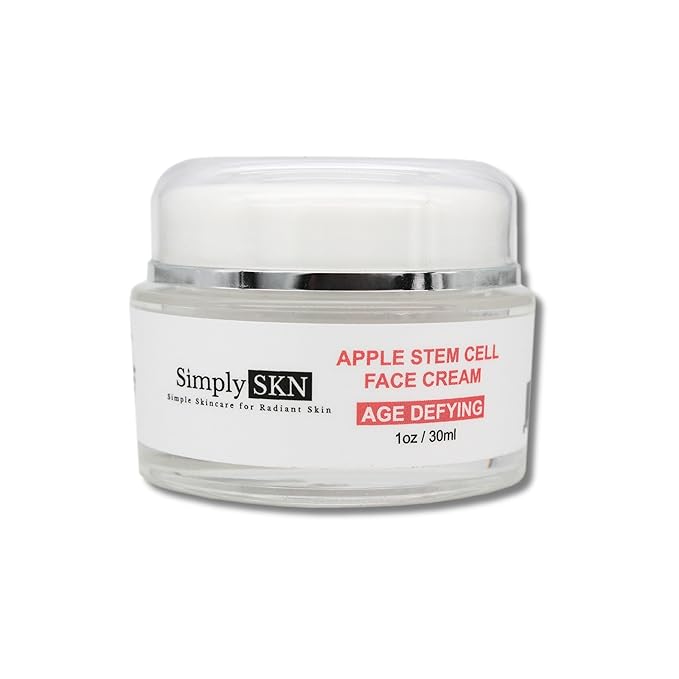 Age Defying Apple Stem Cell Face Cream to Renew and Revitalize Skin - Targets Wrinkles and Fine Lines - Anti-Aging Day and Night Facial Moisturizer for Women and Men - 1.0 oz