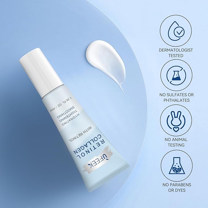 Retinol Moisturizer Face Cream with Hyaluronic Acid – Anti Aging & Hydrating Cream for Face, Neck, Chest & Body – Lightweight Instant Face Lift Cream, Gentle Formula for Men & Women, 1.35 FL OZ