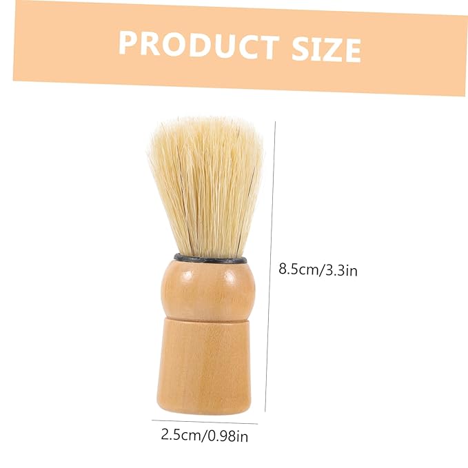 Portable Beard Brush for Men Natural Boar Bristle Grooming Tool for Beard and Mustache Care Multi-use Shaving Brush and Boyfriends