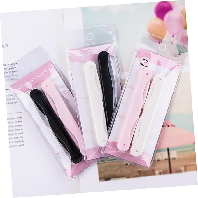 Beaupretty 12pcs Eyebrow Trimmer Set Double-sided for Precision Grooming Portable Hair Shaper Kit for Women Includes White Black White Options for Home and Outdoor Use