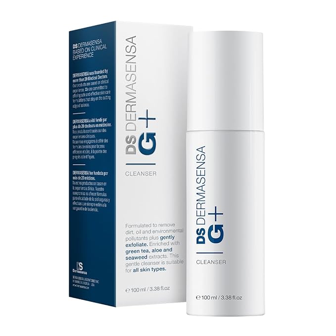 Glycolic Acid Face Cleanser - 3% Glycolic Acid - 100ml - Gentle Exfoliation - Suitable for All Skin Types - Enriched with Green Tea, Aloe Vera and Seaweed Extracts