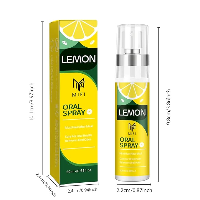 PEGO Oral Spray for Bad Breath,Dry Mouth Spray,Portable Mouth Spray,Fights Bad Breath,Removes Oral Odor,Sugar-Free Breath Fresheners,Long-Lasting Fresh Breath(Lemon Flavor*2Pack)