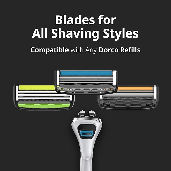 Dorco Pace 4 Pro - Four Blade Razor Shaving System - 16 Cartridges (No Handle)