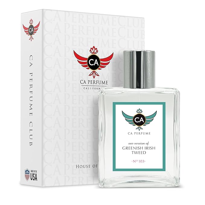CA Perfume Impression of Greenish Irish Tweed for Men Woody Floral Musk Scent Long Lasting Cologne for Men Signature Scent for Day and Night Wear 3.4 Fl Oz 100ml