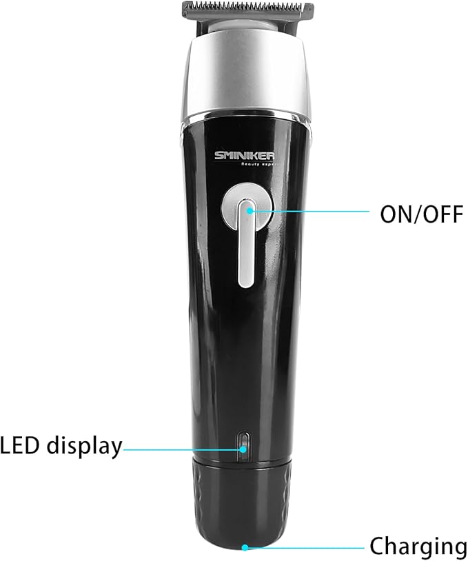 SMINIKER Professional 5 in 1 Multi-functional Waterproof Man's Grooming Kit Hair Clippers Beard Trimmer Kit Body Groomer Kit of Mustache Trimmer Nose Hair Trimmer Precision Trimmer