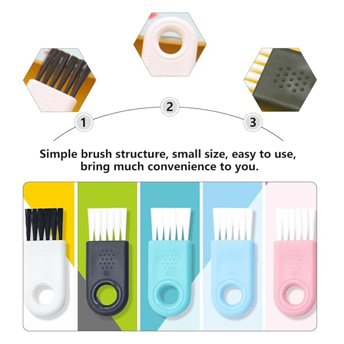 Electric Shaver Cleaning Brush Set 40pcs Small Detail Shaver Cleaner Brushes with White and Black Bristles for Men’s Electric Razor Maintenance