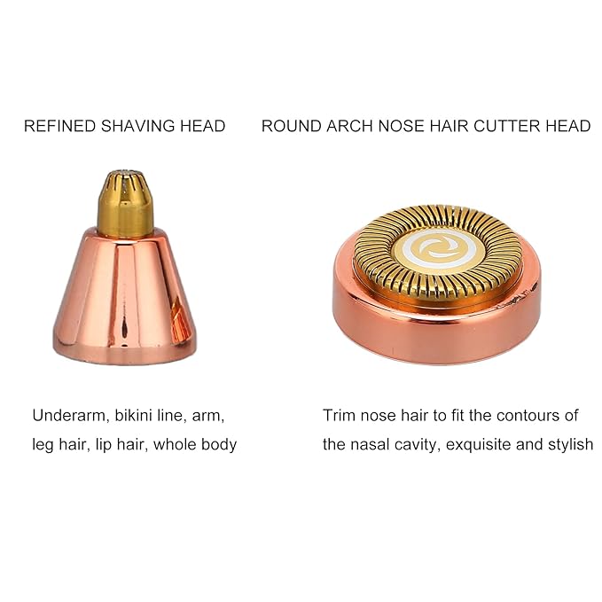 Hair Remover for Women,Rechargeable Eyebrow Trimmer & Hair Remover 2 IN 1 Eyebrow and Painless Hair Remover Eyebrow Lips Body Hair Removal for Women with