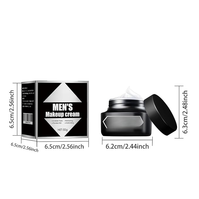 Men's Face Cream Moisturizer, Men's Makeup Concealer Cream, Hydrating and Moisturizing Lazy Beauty Face Cream for Men
