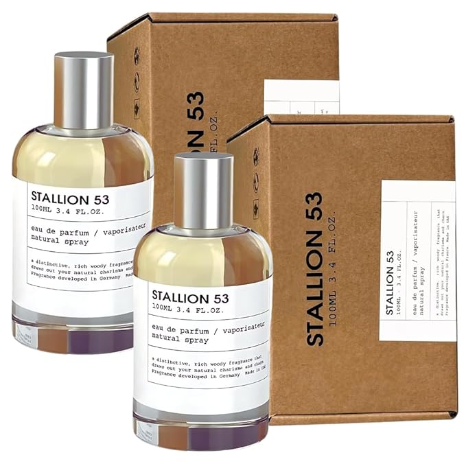 Men's Bundle X2 Stallion 53 Eau De Parfum 100ml/3.4oz Unisex + 20ML FREE | Herbal, Woody, and Earthy Scent for Men and Women