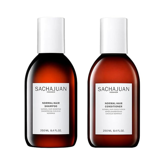SACHAJUAN Normal Hair Shampoo and Conditioner Set | Ocean Silk Technology for Everyday Cleansing, Volume & Shine | Lightweight Hydration & Detangling | Vegan & Paraben-Free | Pack of 2 (8.4 oz)