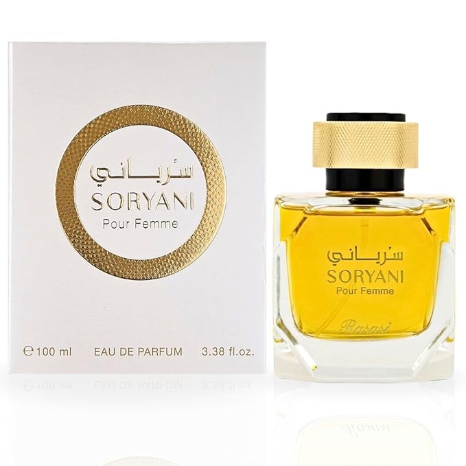 RASASI Soryani Eau De Parfum For Women Spray - 100ML (3.38 OZ) Arabian Perfume - Refreshing, Citrusy, Musky and Floral Fragrance - Luxurious Feminine Scent