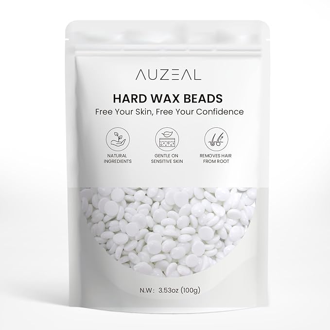 Nose Hard Wax Beads Refill for Men, Nose and Ear Hair Removal, Gentle & Precision Waxing for Sensitive Skin, Portable Home & Travel Wax Beads Only, 100g/3.53oz