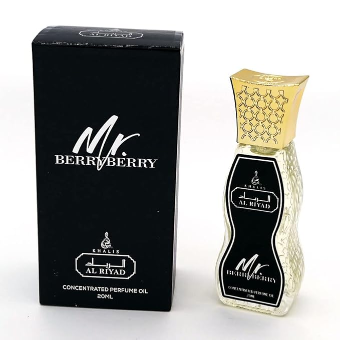 Maison d'Orient MR BERRYBERRY 20 mL Men's Roll-On Cologne, Alcohol-Free, Arab Cologne (Arab Perfume For Men) AL RIYAD Roll-On