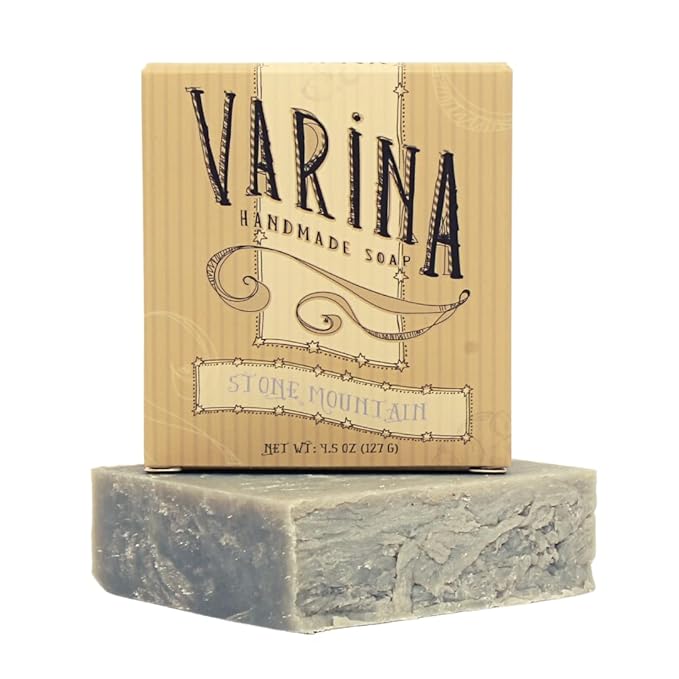 Natural Stone Mountain Bar Soap - Gentle Cleansing for Sensitive Skin, Fresh - 3 Pack