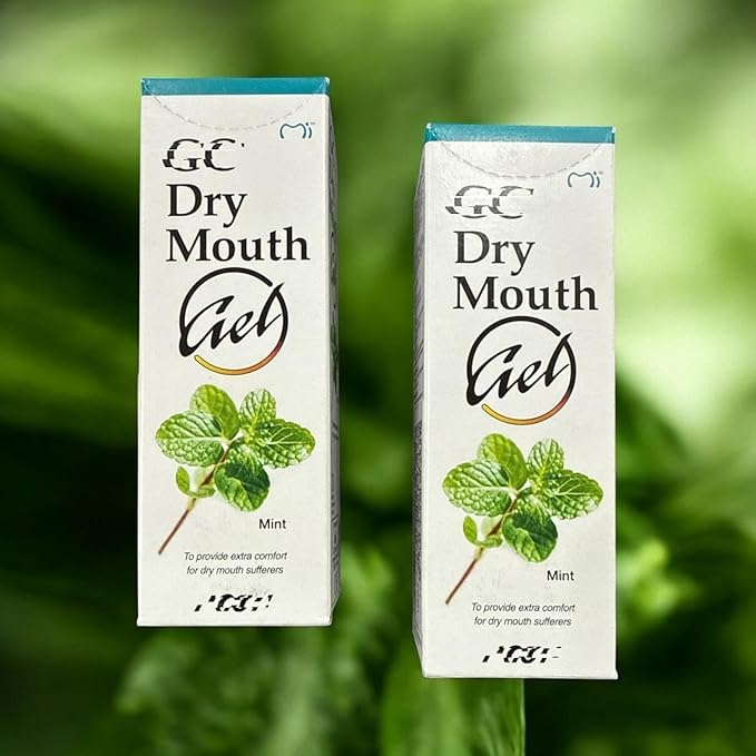 G_C Dry Mouth Gel Mint Flavour Made in USA (Pack of 2) 40 Gram.