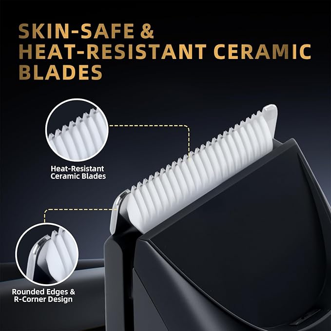 Pubic Hair Trimmer for Men, Manscape Body Hair Trimmer, Ceramic Blade Body Shavers with USB-C Charging, Replaceable Heads Ball Razors with Led Display, 90 Minutes Shaving, Ideal Gift for Men