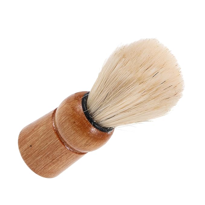 Wooden Shaving Brush Retro Beard Brush Men Grooming Kit Boar Bristle Hair Shaver