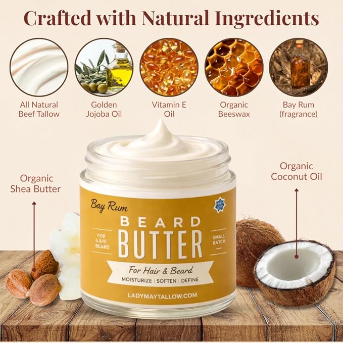 Bay Rum | Tallow Beard + Body Butter for Men