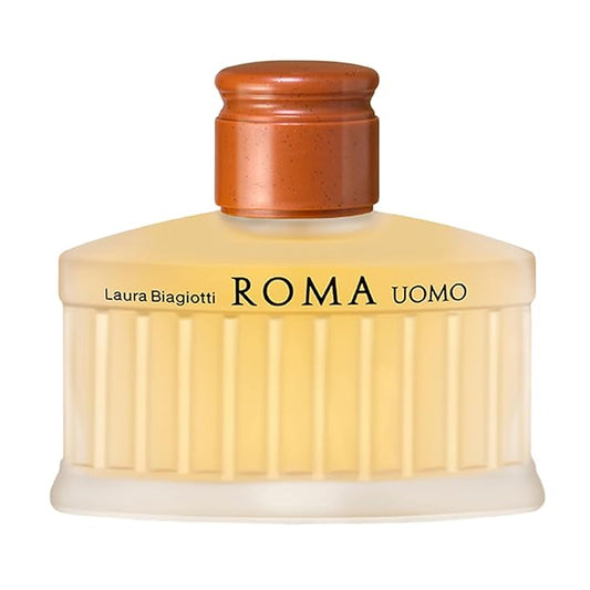 Laura Biagiotti Roma for Men - Classic and Elegant Scent - Opens with Grapefruit, Bergamot and Basil - Reveals Your Seductive and Masculine Side - Perfect for Date Night - 4.2 oz EDT Spray