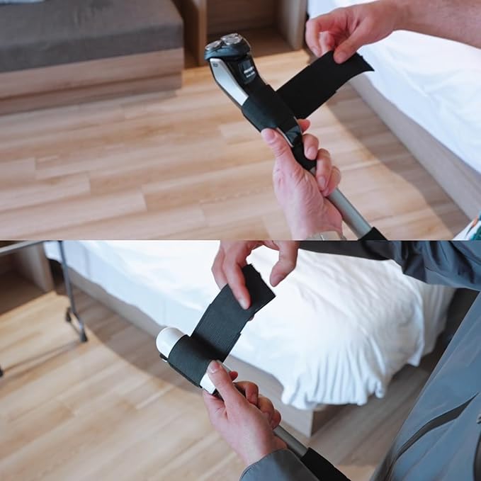 EASACE Electric Shaver Extension Handle with Adjustable Length, Bottle Extension Holder for Easy Reach,Extender Handle for Hair Brush, Multiple Functions Razor Shaver for Full Body